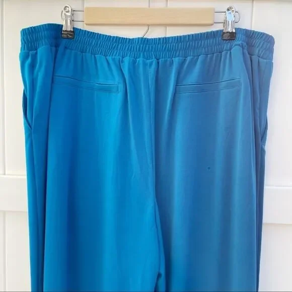 New York & co Women’s Pants Size XL Blue Stretch Knit Polyester Spandex - Picture 7 of 15